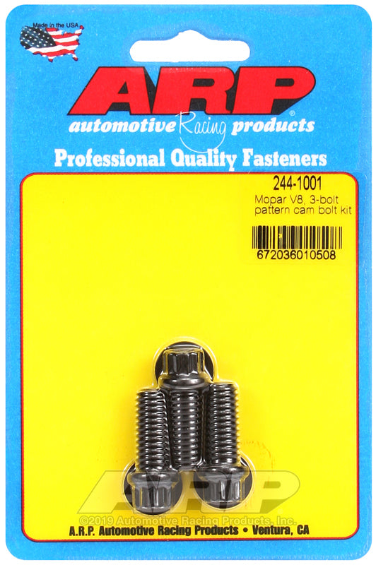 ARP 244-1001 Mopar V8 3-Bolt Pattern Cam Bolt Kit