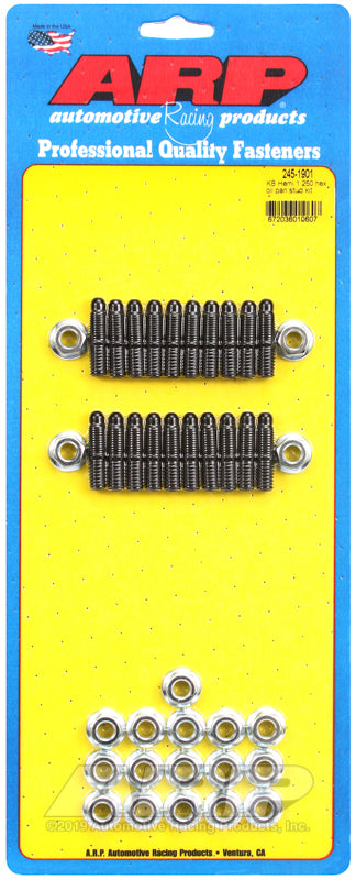 Chrysler Mopar Big Block Keith Black Hemi 245-1901 Kb 1.300" Hex Oil Pan Stud Kit ARP Fasteners ARP245-1901