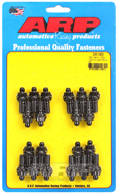 ARP 245-1903 Kb Hemi 1.250" 12PT Oil Pan Stud Kit