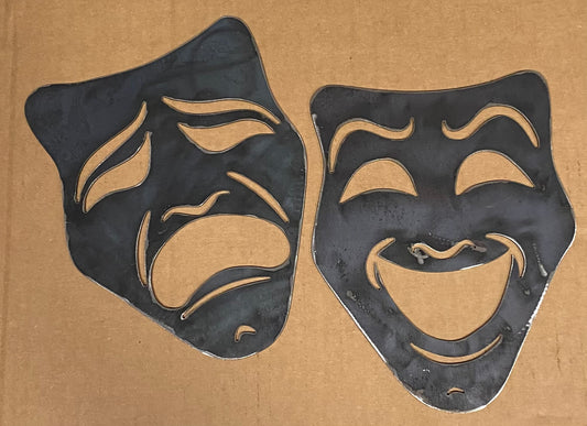 EMA-PC-016 Tiyatro Mask Plasma Cut Sign 37cm x 25cm