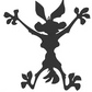 EMA-PC-018 Wile E Coyote Plasma Cut Sign 40cm x 42cm