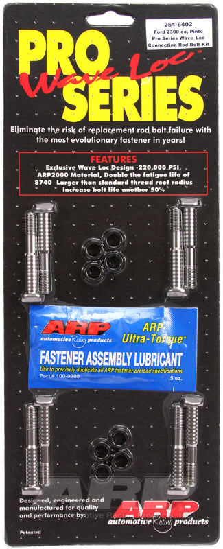 ARP 251-6402 Ford Pinto 2300Cc Wave-Loc Rod Bolt Kit