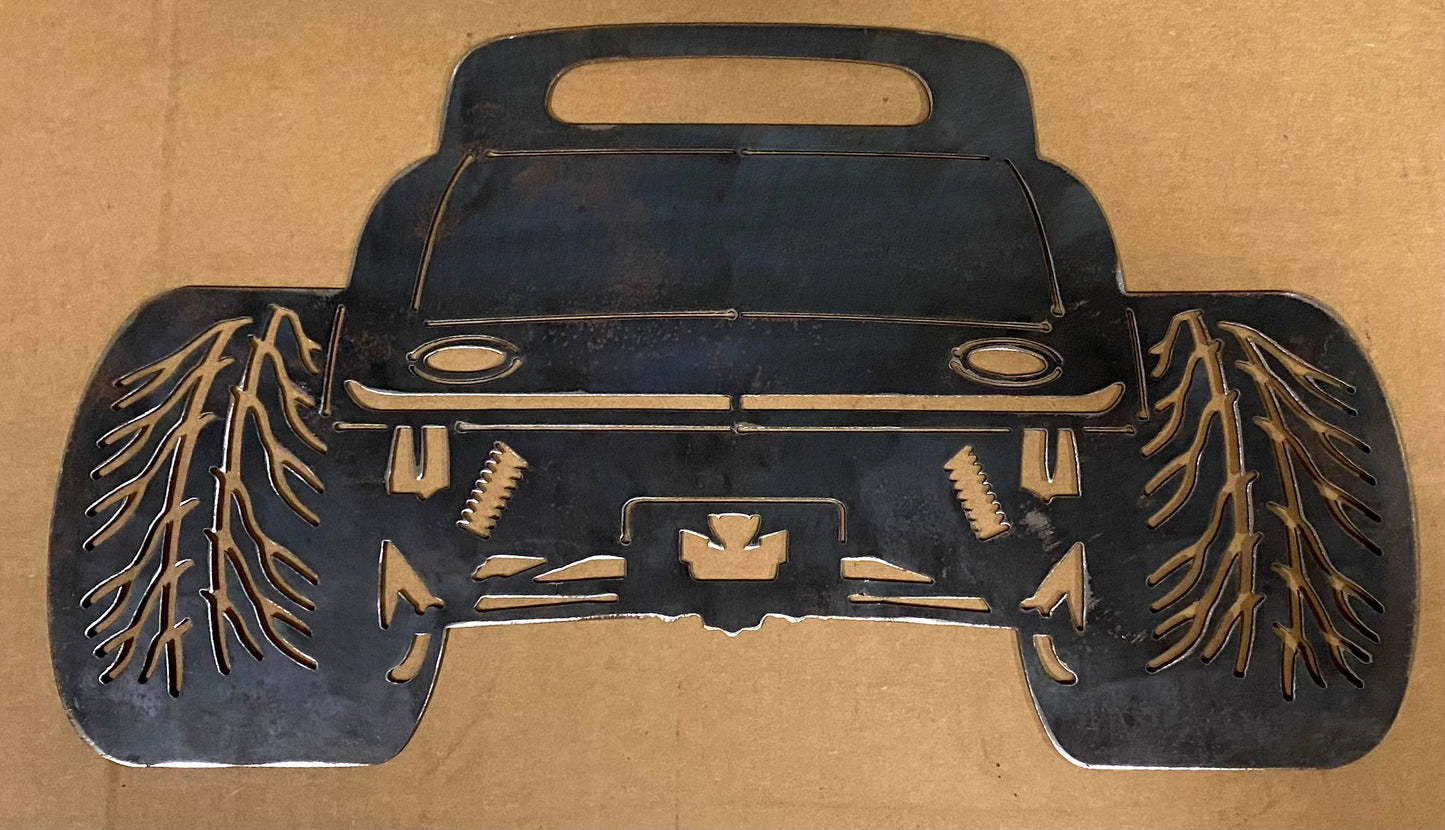 EMA-PC-019 1934 Ford Coupe Plasma Cut Sign 45cm x 25cm