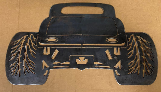 EMA-PC-019 1934 Ford Coupe Plasma Cut Sign 45cm x 25cm