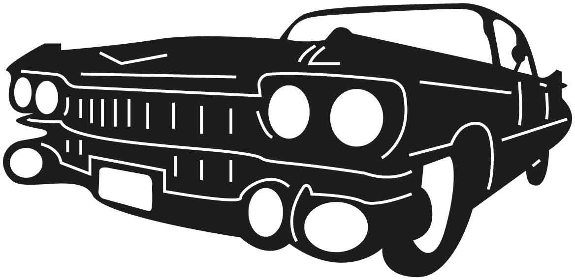 EMA-PC-020 59 Cadillac Plasma Cut Sign 40cm x 18cm