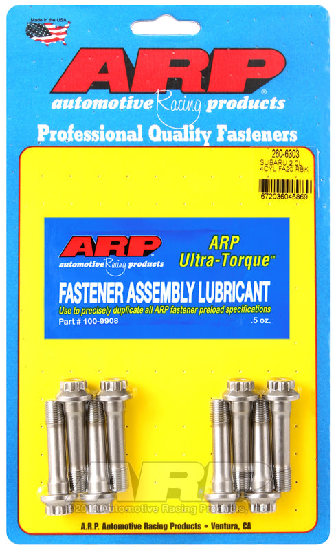 ARP 260-6303 Subaru 2.0L 4Cyl Fa20 Rod Bolt Kit