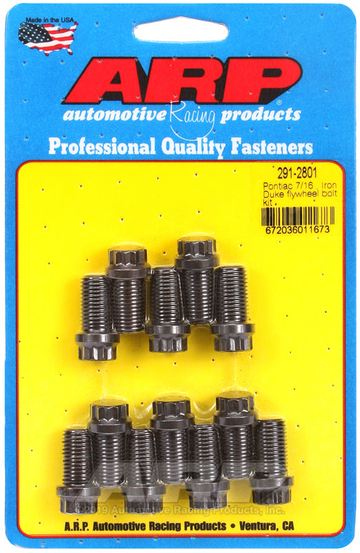ARP 291-2801 Pontiac 7/16 Iron Duke Flywheel Bolt Kit
