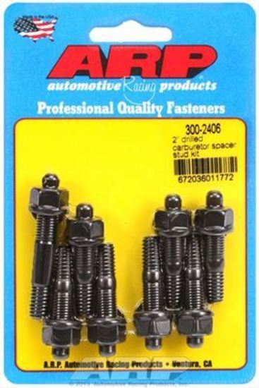 ARP 300-2406 2" Drilled Carburetor Spacer Stud Kit