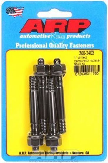 ARP 300-2407 1" Drilled Carburetor Spacer Stud Kit