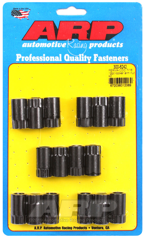 ARP 300-8242 Perma-Loc? Adjustable 7/16 12PT Rocker Arm Nut Kit