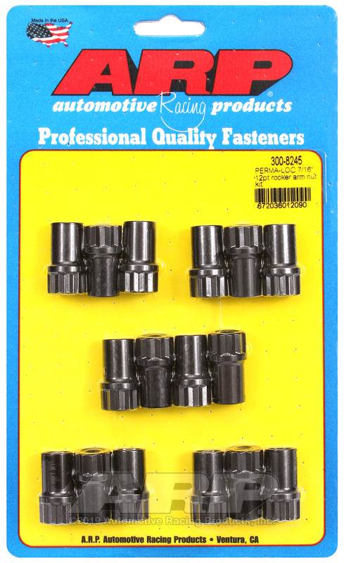ARP 300-8245 Perma-Loc? Adjustable 7/16 12PT Rocker Arm Nut Kit