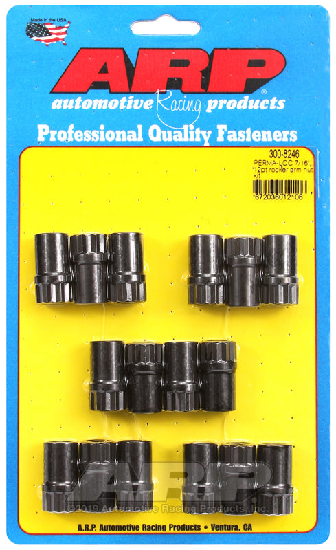 ARP 300-8246 Perma-Loc? Adjustable 7/16 12PT Rocker Arm Nut Kit