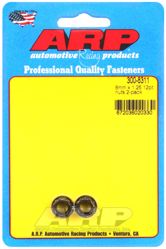 ARP 300-8311 M8 X 1.25 12PT Nut Kit