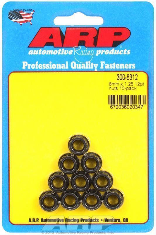 ARP 300-8312 M8 X 1.25 12PT Nut Kit