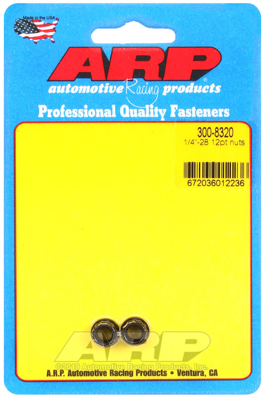 ARP Fasteners ARP300-8320 300-8320 1/4-28 12PT Nut Kit