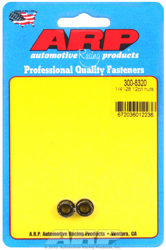 ARP Fasteners ARP300-8320 300-8320 1/4-28 12PT Nut Kit
