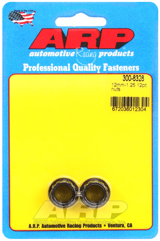 ARP 300-8328 M12 X 1.25 12PT Nut Kit (Small Collar)