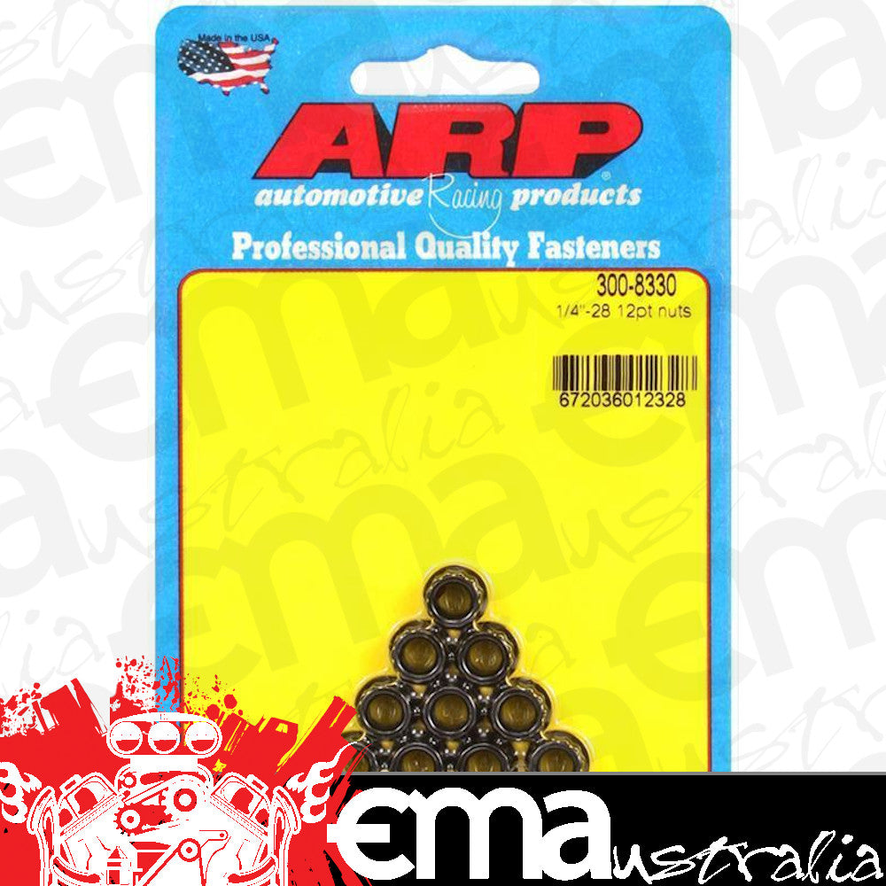 ARP 300-8330 1/4-28 12PT Nut Kit