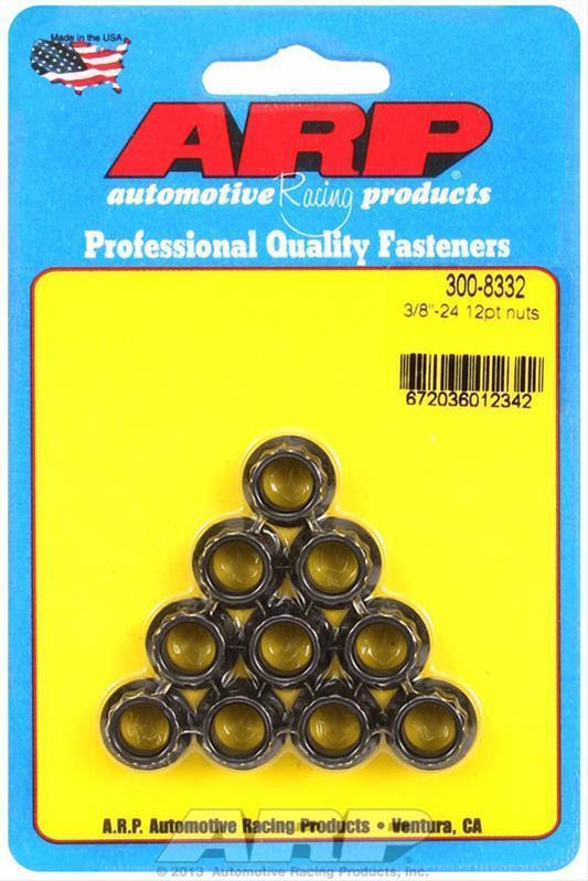 ARP 300-8332 3/8-24 12PT Nut Kit