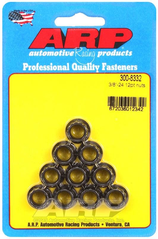 ARP 300-8332 3/8-24 12PT Nut Kit