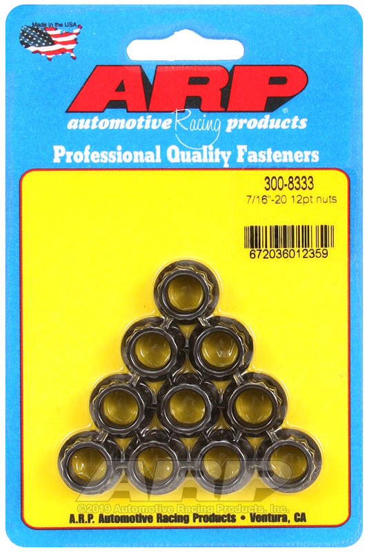 ARP 300-8333 7/16-20 12PT Nut Kit