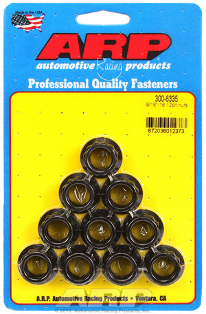 ARP 300-8335 9/16-18 12PT Nut Kit