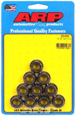 ARP 300-8336 1/2-20 12PT Nut Kit