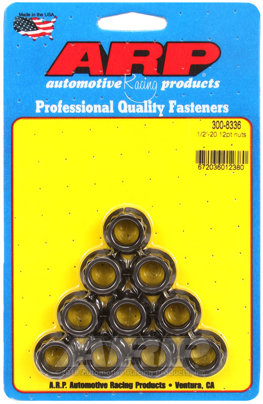 ARP 300-8336 1/2-20 12PT Nut Kit