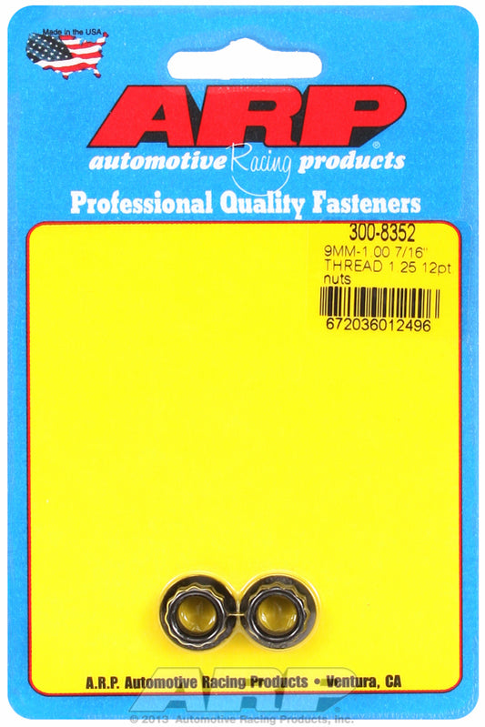ARP 300-8352 M9 X 1.25 12PT Nut Kit