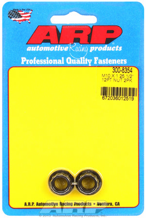 ARP 300-8354 M10 X 1.25 12PT Nut Kit