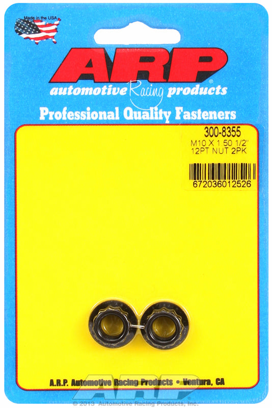 ARP 300-8355 M10 X 1.50 12PT Nut Kit