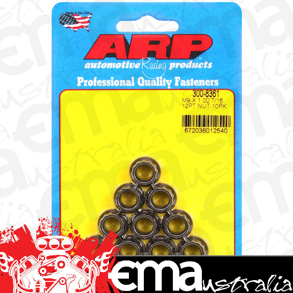 ARP 300-8361 M9 X 1.00 12PT Nut Kit