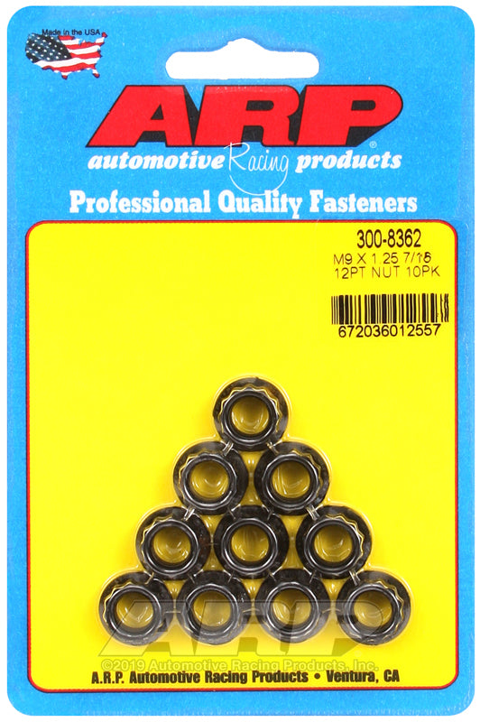 ARP 300-8362 M9 X 1.25 12PT Nut Kit