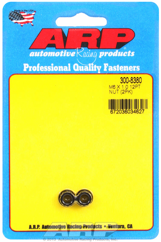 ARP Fasteners ARP300-8380 300-8380 M6 X 1.00 12PT Nut Kit