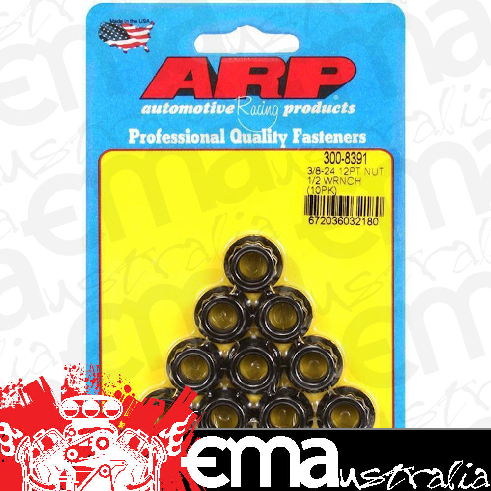 ARP 300-8391 3/8-24 1/2 Socket 12PT Nut Kit