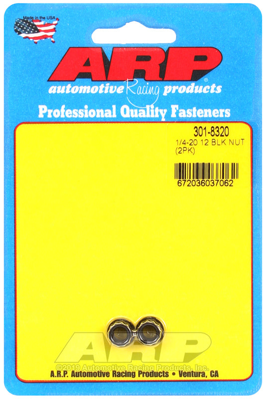 ARP 301-8320 1/4-20 12PT Nut Kit