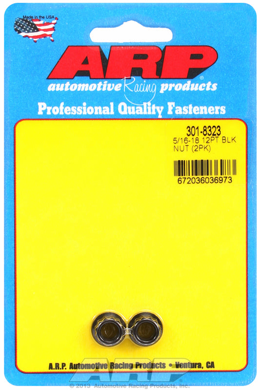 ARP Fasteners ARP301-8323 301-8323 5/16-18 12PT Nut Kit