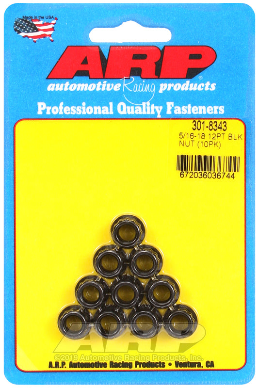 ARP 301-8343 5/16-18 12PT Nut Kit