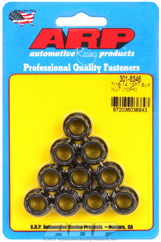 ARP 301-8346 7/16-14 12PT Nut Kit