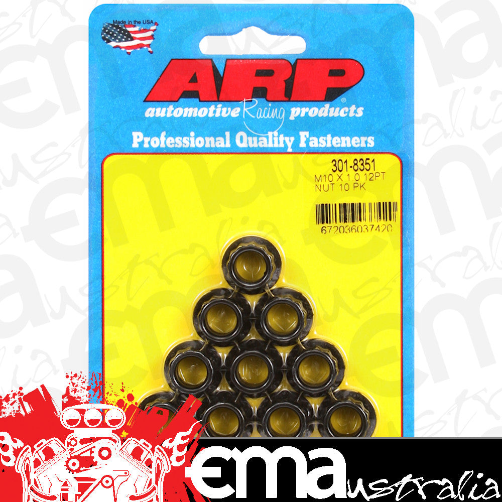 ARP 301-8351 M10 X 1.0 12PT Nut Kit