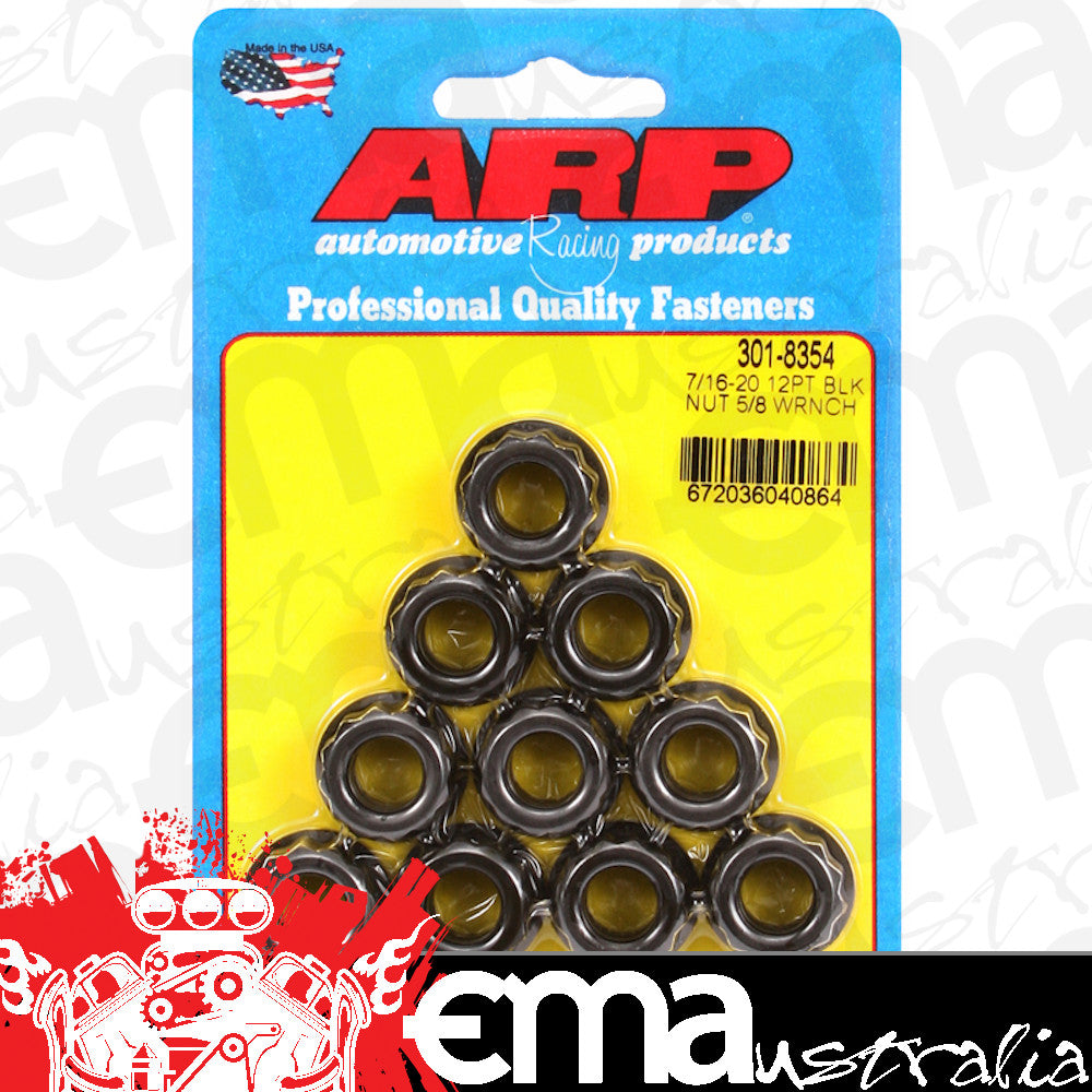 ARP 301-8354 7/16-20 5/8 Socket 12 PT Nut Kit