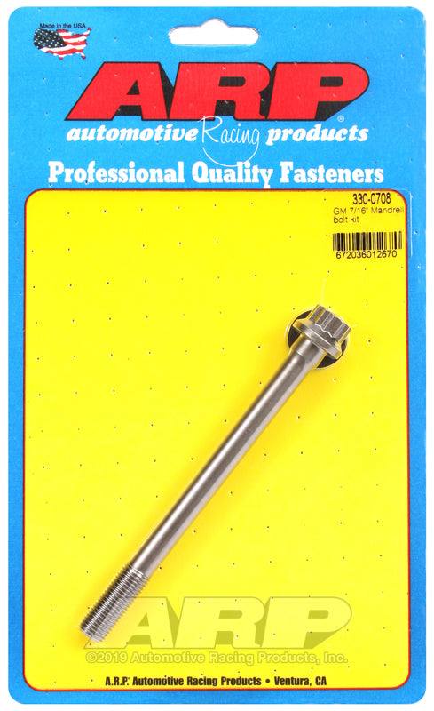 ARP 330-0708 GM 7/16 Mandrel Bolt Kit
