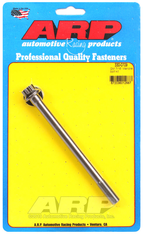 ARP 330-0709 GM 7/16 Mandrel Bolt Kit