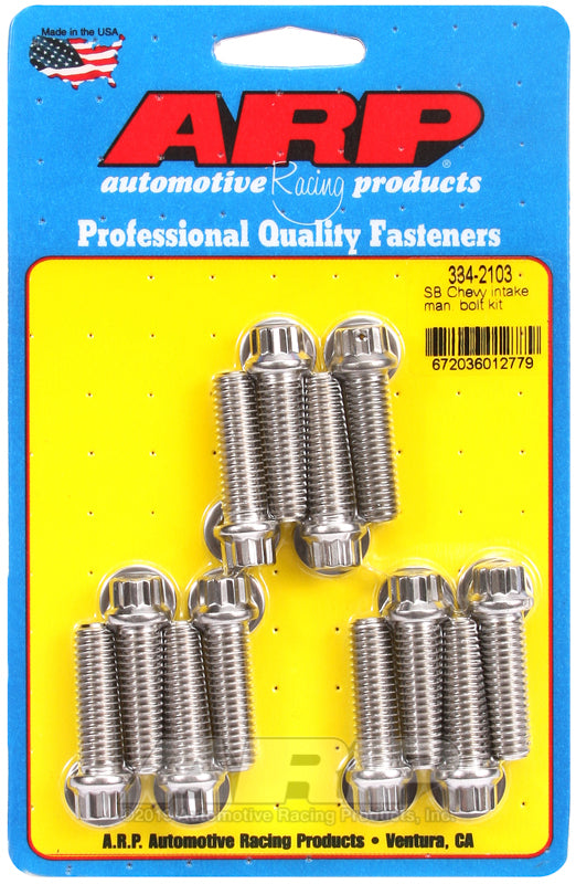 ARP 334-2103 SB Chevy Intake Manifold Bolt Kit