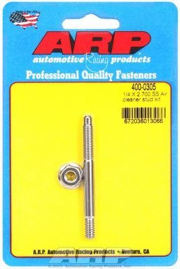 ARP 400-0305 1/4 X 2.700 SS Air Cleaner Stud Kit