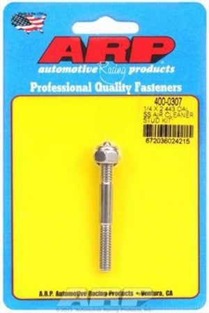ARP 400-0307 1/4 X 2.443 SS Air Cleaner Stud Kit