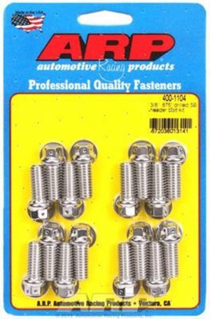 ARP 400-1104 3/8 X .875 Drilled SS Header Bolt Kit