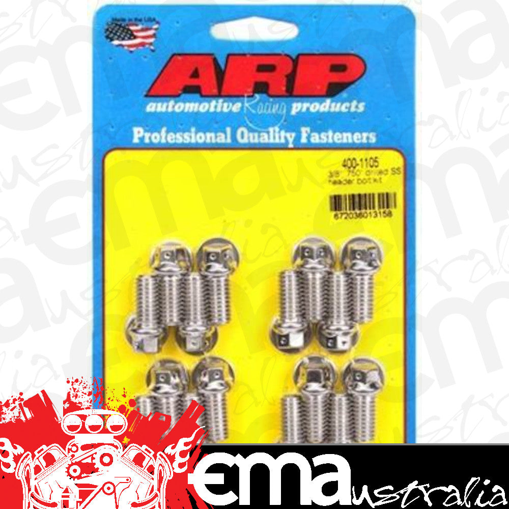 ARP 400-1105 3/8 X .750 Drilled SS Header Bolt Kit