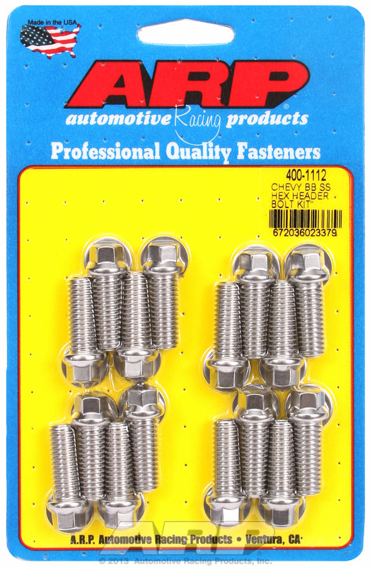 ARP 400-1112 BB Chevy SS Hex Header Bolt Kit