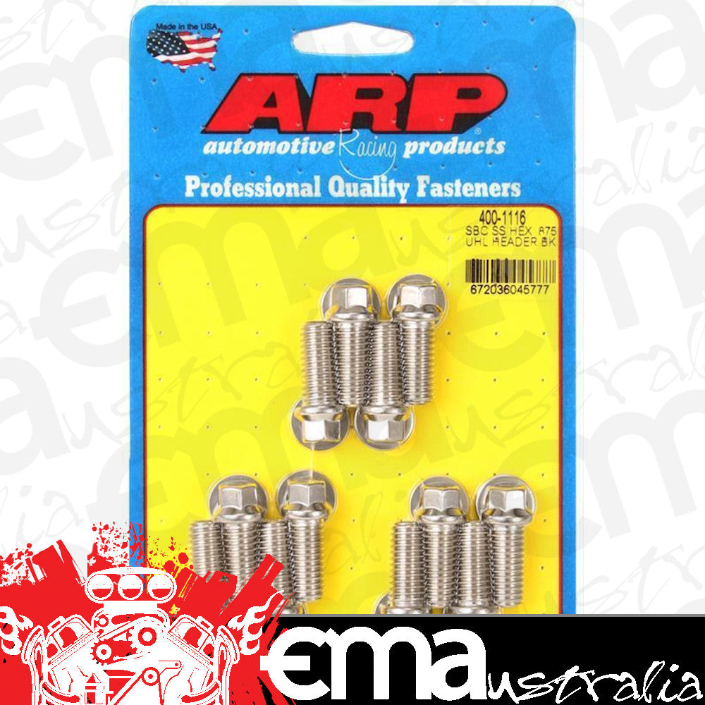 ARP 400-1116 SB Chevy SS Hex .875 UHL Header Bolt Kit